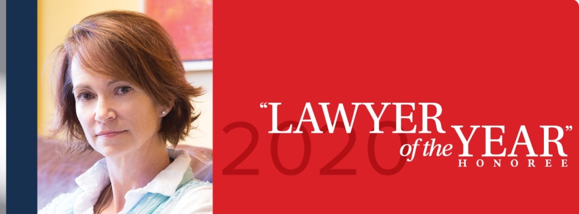 Badge showing Paula Greisen honored as 2020 Lawyer of the Year